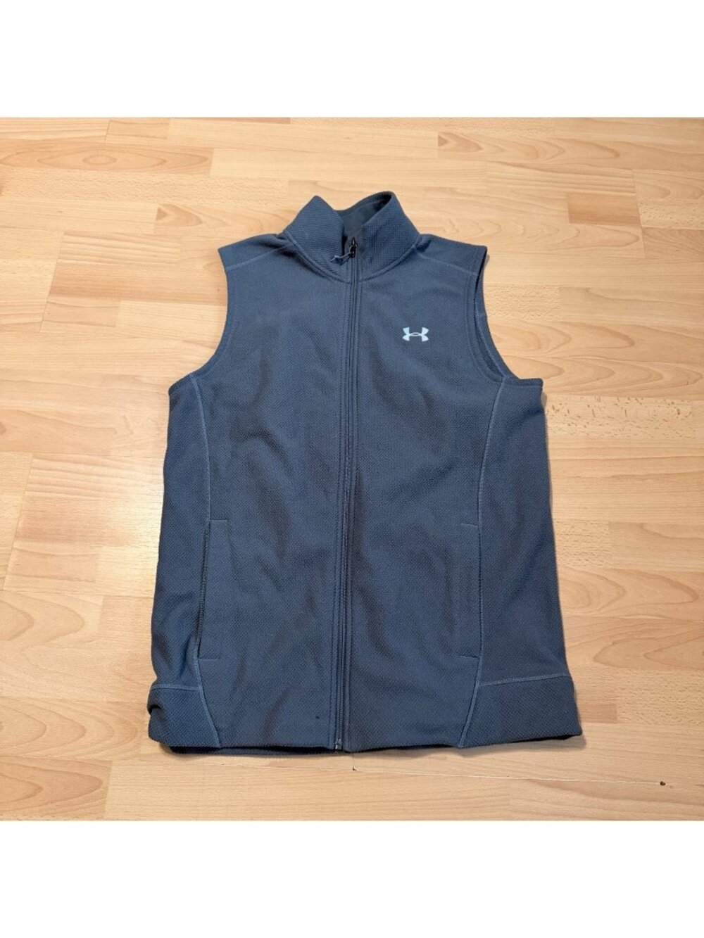 Under Armour Vest Mens Large Grey ColdGear GOLF Full Zip Fleece